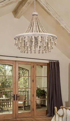 Large Bohemian Beaded Chandelier