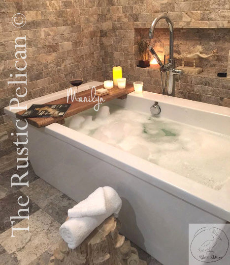 Bath tray, Modern farmhouse, modern rustic decor, shower caddy, free  shipping - The Rustic Pelican