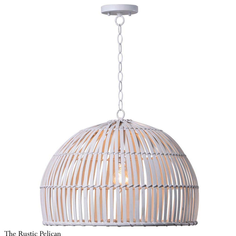 Bohemian-Coastal Chandelier-Modern Farmhouse-Pendant Light-Rattan-Free ...