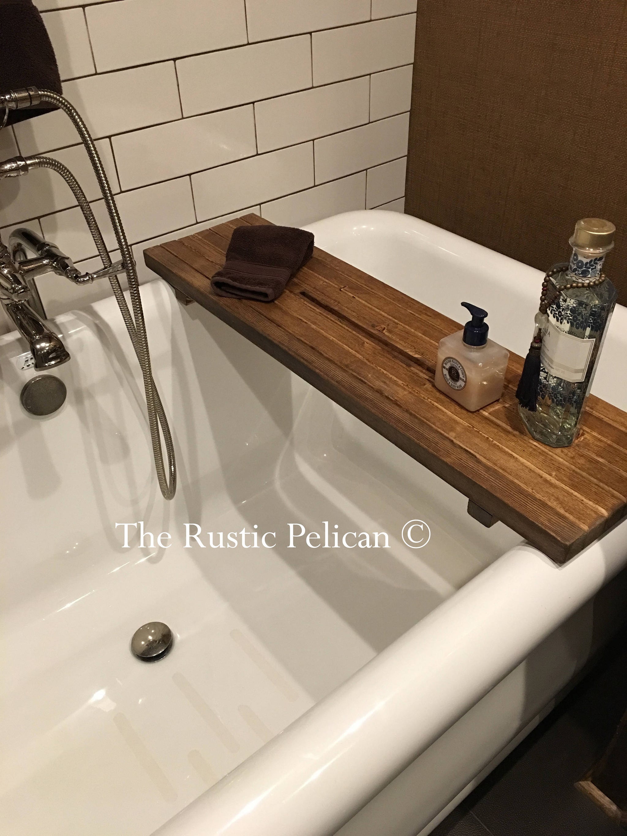 Over the Sink Bathroom Shelf, Rustic Wood Bath Caddy, Bathtub Tray, Bathroom  Storage, Plant Shelf, Tub Tray, Wood Shelf, Spa Day, Bath Caddy 