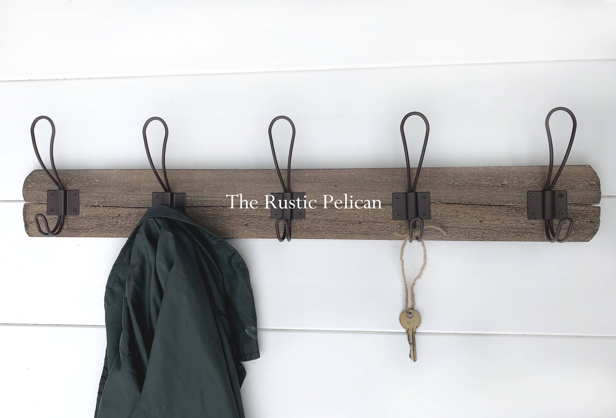 Reclaimed wood coat rack vintage coat rack-Vintage Hooks-MOdern Rustic -  The Rustic Pelican