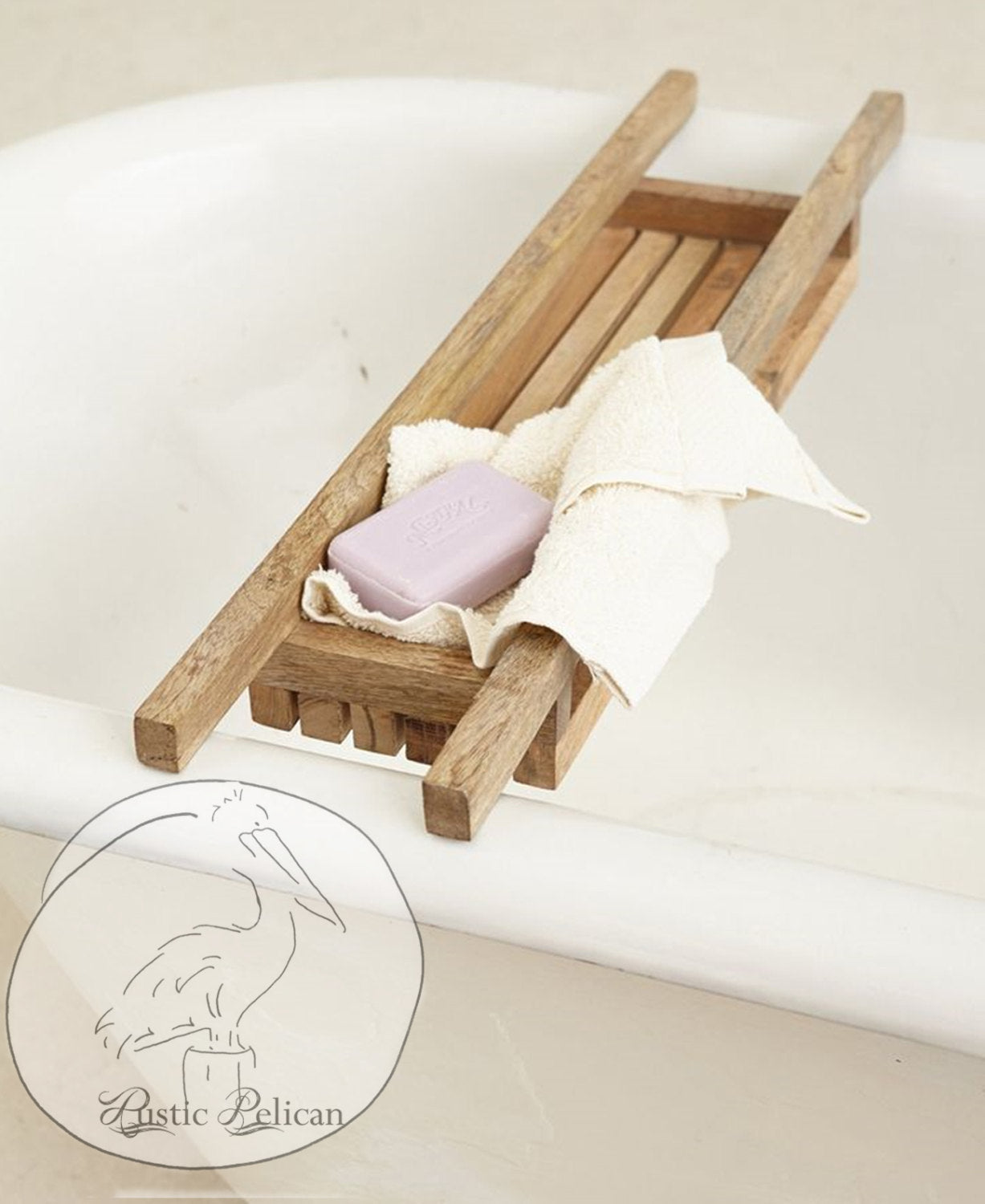Bath Tray-Shower Caddy - Free Shipping - The Rustic Pelican