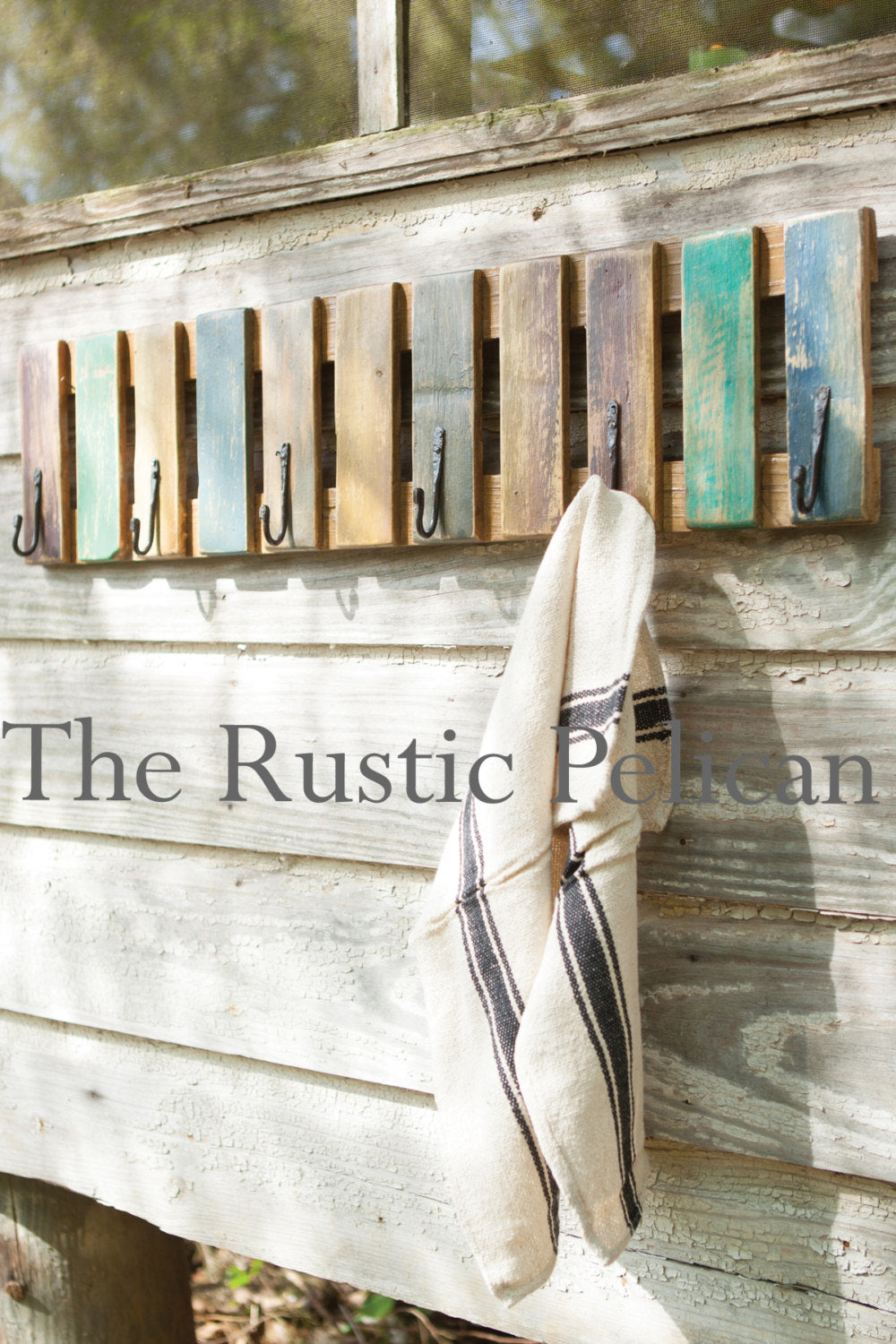 Modern Farmhouse, Rustic, Wood Bath Shelf, Beach Decor, Nautical. Free  Shipping - The Rustic Pelican